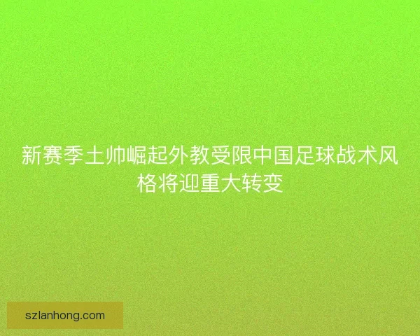 新赛季土帅崛起外教受限中国足球战术风格将迎重大转变
